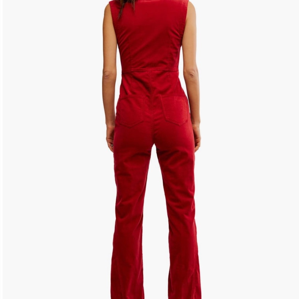 Free People NWT Ring the Alarm Cordoroy Jumpsuit - Picture 4 of 7
